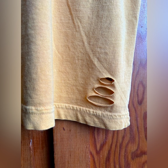 Pre-Distressed Mustard Yellow Woodstock ‘69 Tee - Picture 8 of 9